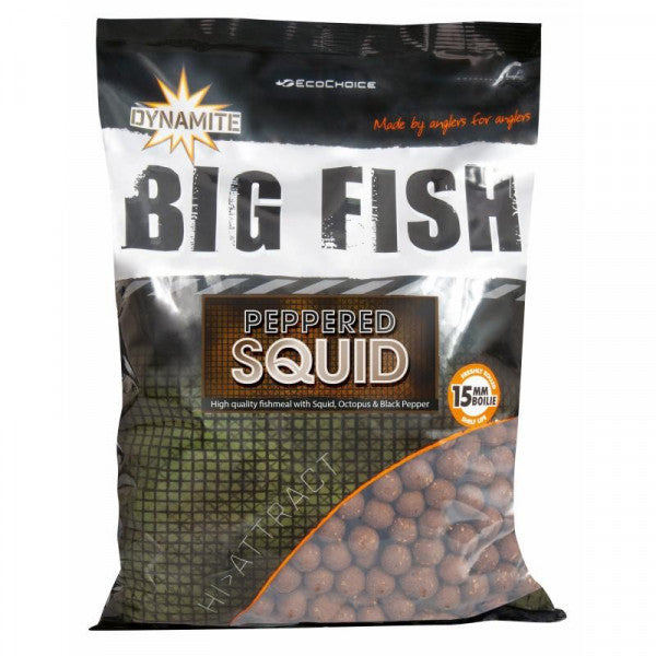 Boiliai Dynamite Baits Peppered Squid Boilies 20mm