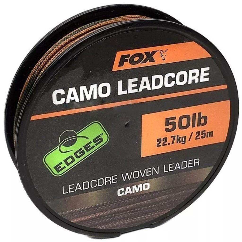 FOX EDGES™ Camo Leadcore Woven Leader 50lb, 25m – Camo