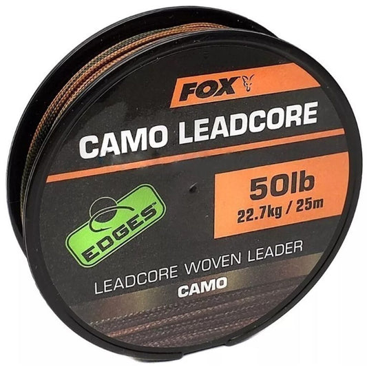 FOX EDGES™ Camo Leadcore Woven Leader 50lb, 25m – Camo