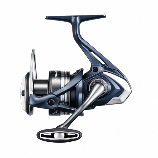 Shimano Miravel spininginė ritė, pilnai matoma kvadratiniame baltame fone