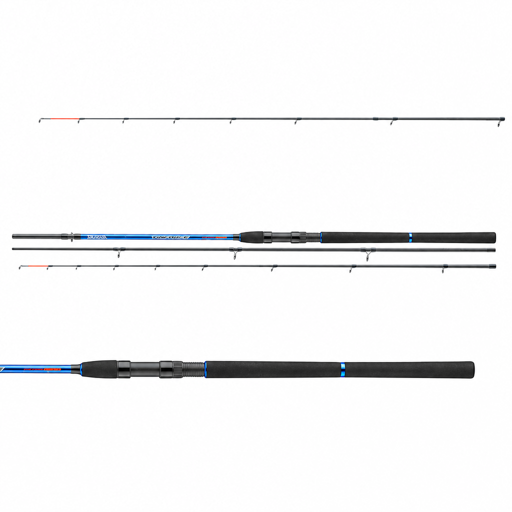 Full Daiwa Triforce Feeder rod on a white square background